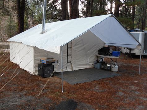 The standard features are of course included, as well as the three column angle kit (with cut list for you to supply and cut your own 1" EMT conduit) and standard tent bag that you can choose to upgrade to a deluxe version if you wish. . Davis tent and awning